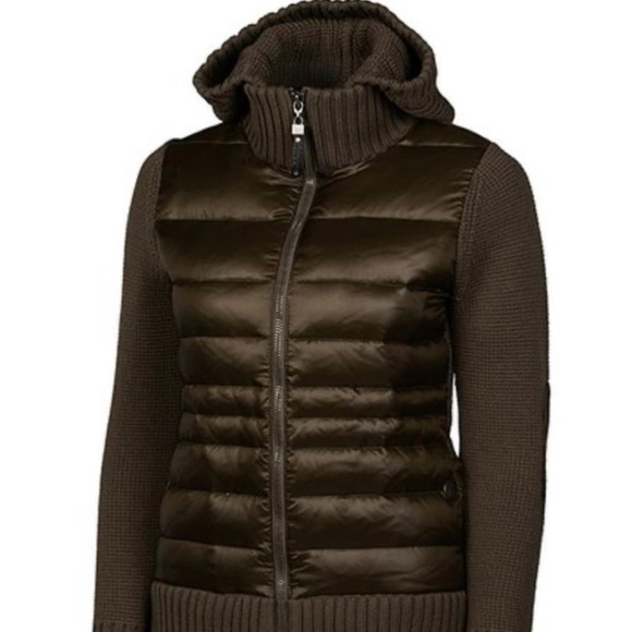 Neve | Mushroom Wool-Blend Down Puffer Jacket - Picture 1 of 5